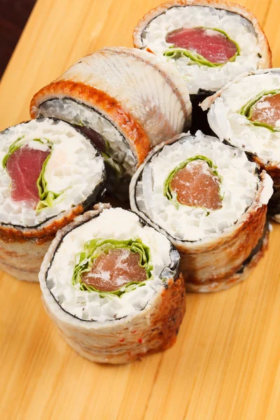 Sushi mit Aal — Stockfoto