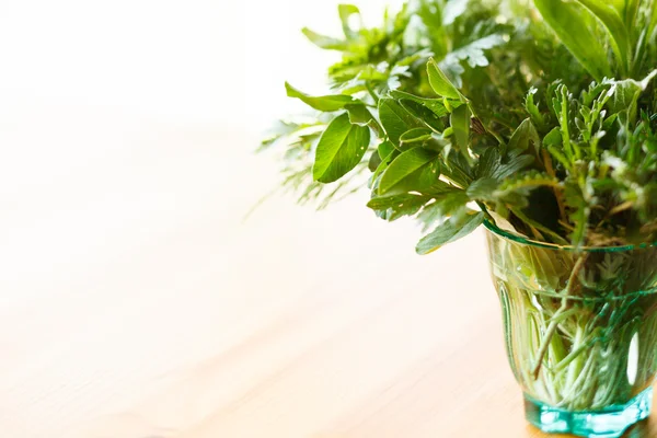 Summer grass in a glass — Stock Photo, Image