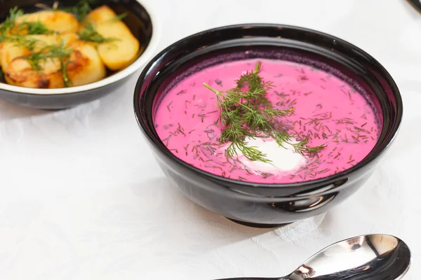 Borscht freddo lituano — Foto Stock