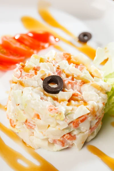 Traditionele Russische salade — Stockfoto