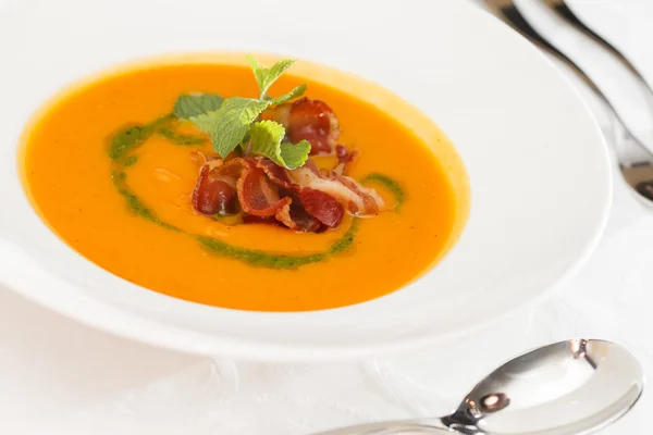 Sopa de crema de calabaza — Foto de Stock