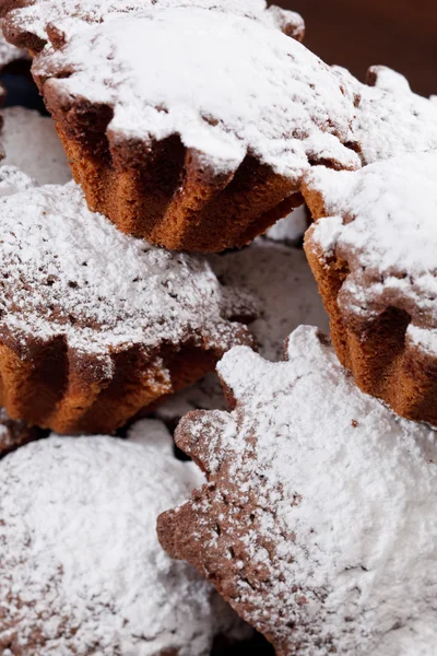 Kuchen mit Zuckerpulver — Stockfoto