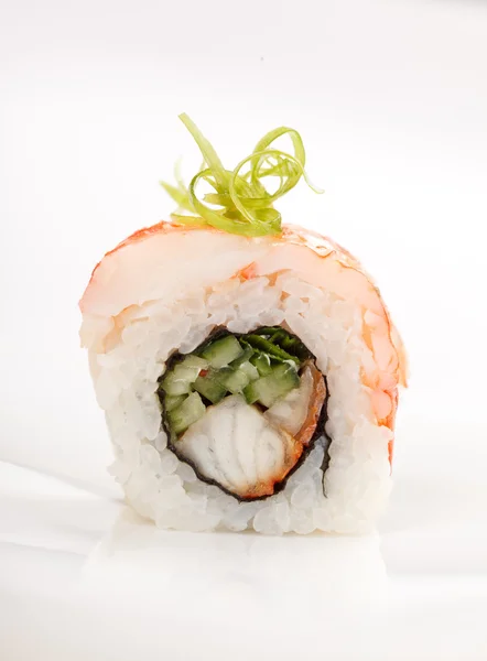 Sushi no branco — Fotografia de Stock
