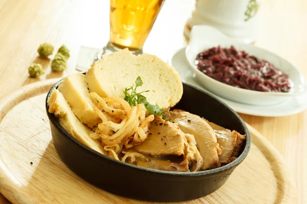 Pork with beer — Stock Photo, Image