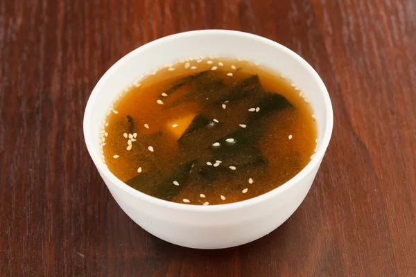 Sopa de miso, comida japonesa —  Fotos de Stock