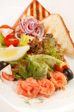 somon ile lezzetli meze