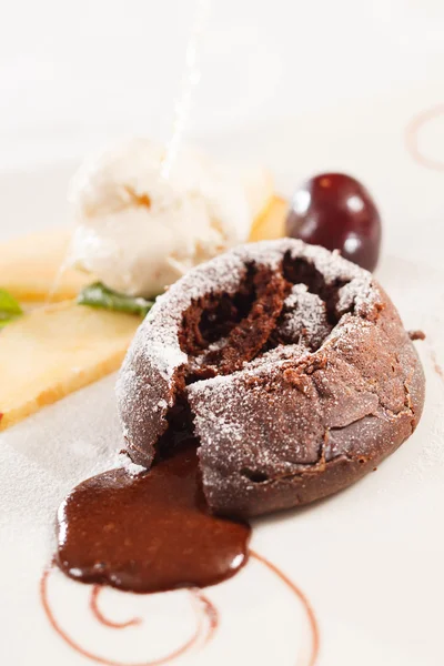 Postre de chocolate — Foto de Stock