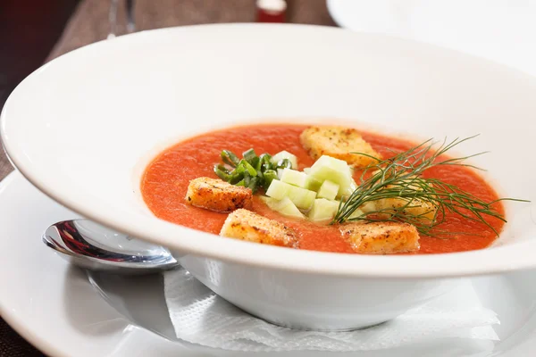 Gazpacho soppa — Stockfoto