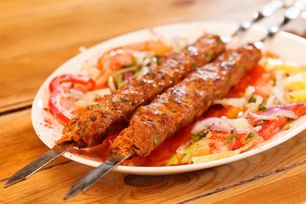 Kebab on skewers — Stock Photo, Image