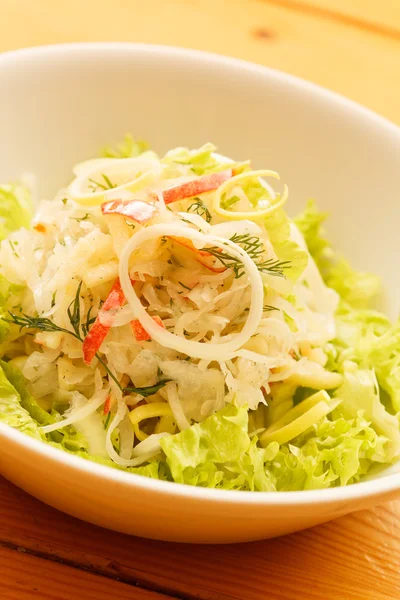 Salad with cabbage — Stock Photo, Image