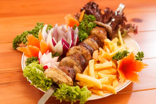 Kebab on skewers — Stock Photo, Image