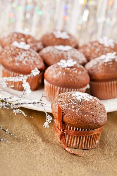 Christmas muffins — Stock Photo, Image