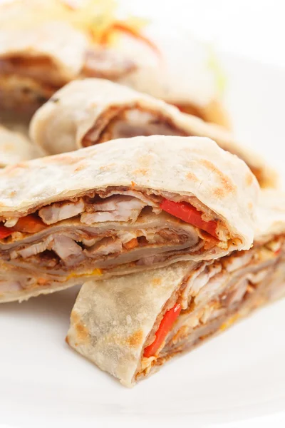 Pita com carne — Fotografia de Stock