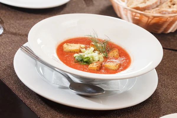 Gazpacho-Suppe — Stockfoto