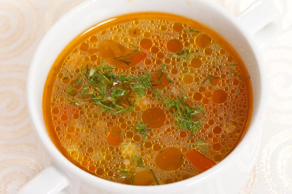 Fresh vegetable soup — Stock Photo, Image