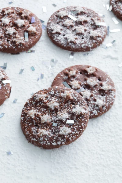 Chocolade christmas cookies — Stockfoto