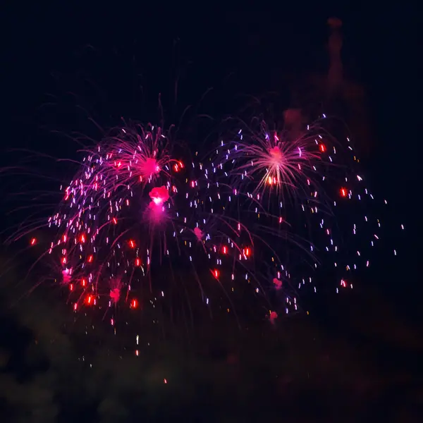 Fuegos artificiales de colores —  Fotos de Stock