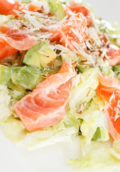 Salade met zalm — Stockfoto