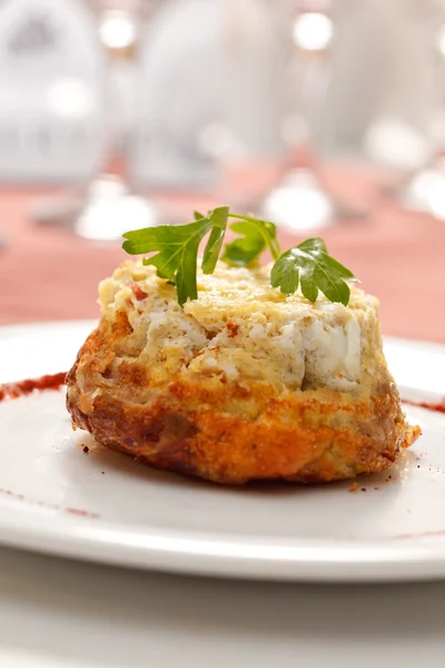 Carne com queijo — Fotografia de Stock