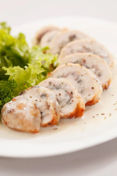 Petto di pollo ripieno arrosto — Foto Stock