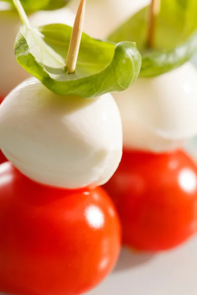 Tomaten und Mozzarella — Stockfoto