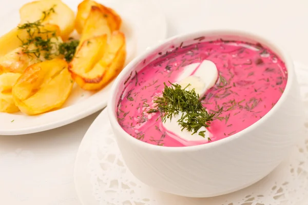 Sopa fría de remolacha — Stockfoto