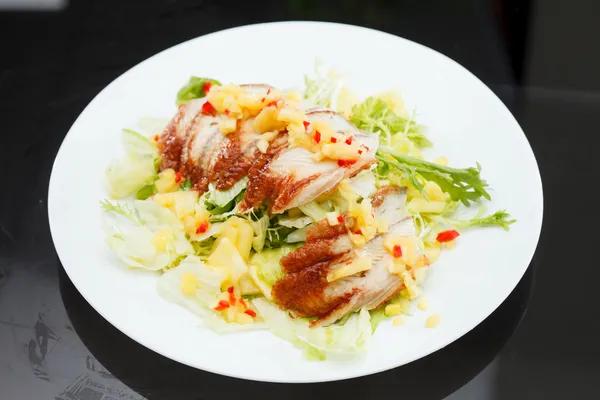 Salad with eel — Stock Photo, Image