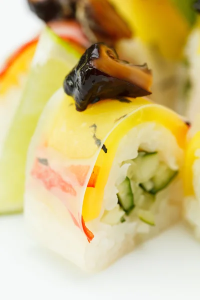 Színes sushi — Stock Fotó