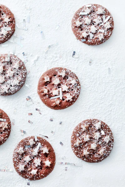 Bolachas de Natal de Chocolate — Fotografia de Stock