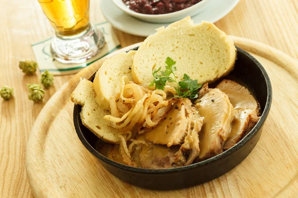 Pork with beer — Stock Photo, Image