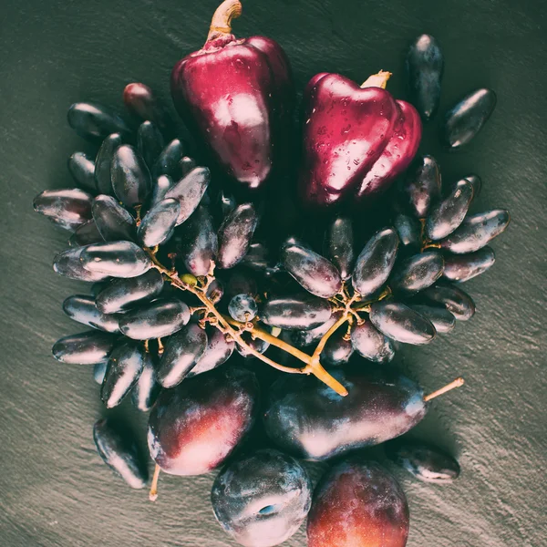 Frutas y hortalizas moradas — Foto de Stock