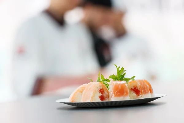 Sushi in the restaurant — Stock Photo, Image