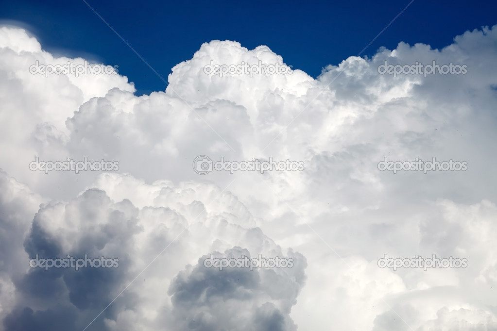 Dramatic sky with stormy clouds