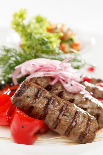 Kebab con verduras — Foto de Stock