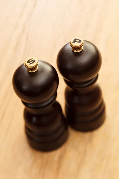 Salt and pepper shakers — Stock Photo, Image