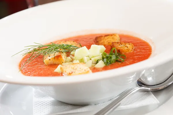 Gazpacho soppa — Stockfoto