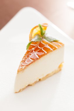 portakal ve nane ile Cheesecake