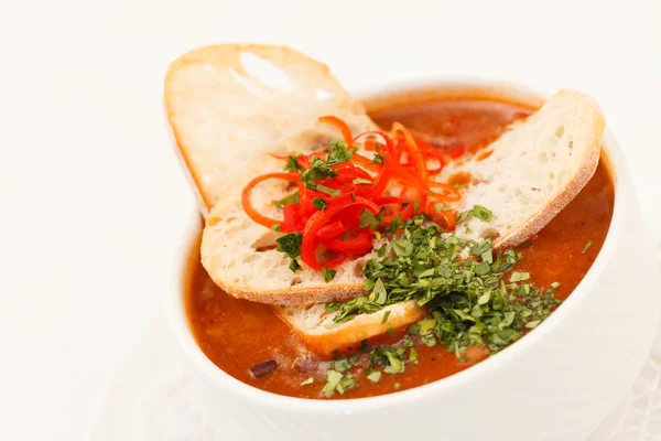 Sopa de tomate — Fotografia de Stock