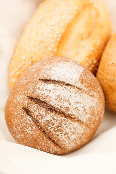 Bread in basket — Stock Photo, Image
