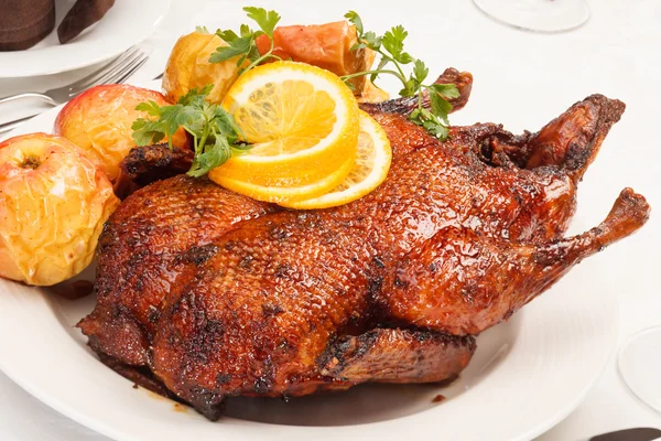 Christmas roast goose — Stock Photo, Image