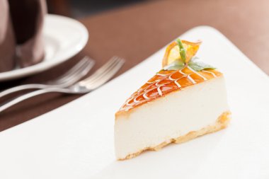 portakal ve nane ile Cheesecake