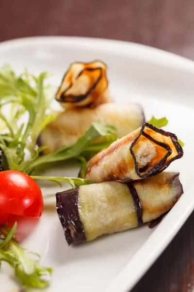 Panini di melanzane farciti con ricotta — Foto Stock