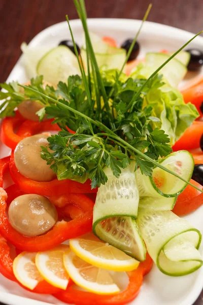 新鲜蔬菜沙拉 — 图库照片