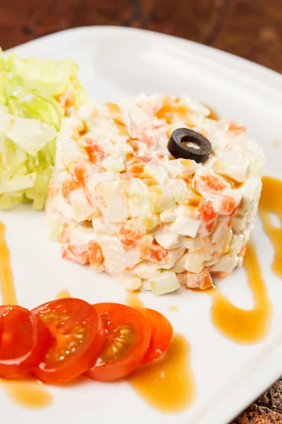 Salade traditionnelle russe — Photo