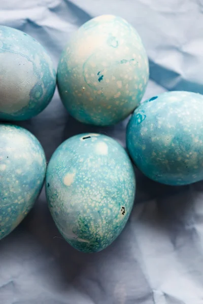 Blue Easter Eggs — Stock Photo, Image