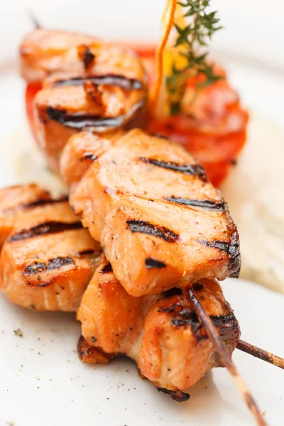 Kebab di salmone — Foto Stock