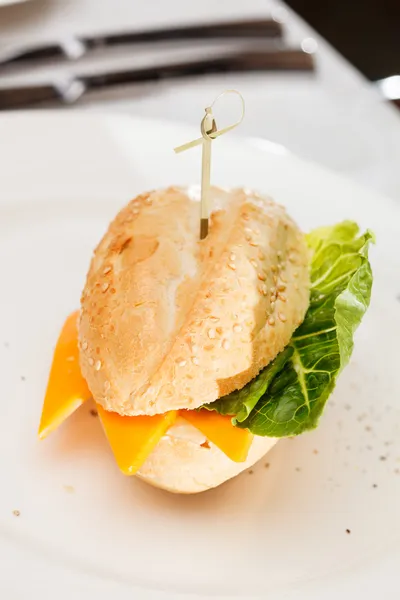 Sabrosa hamburguesa con queso —  Fotos de Stock