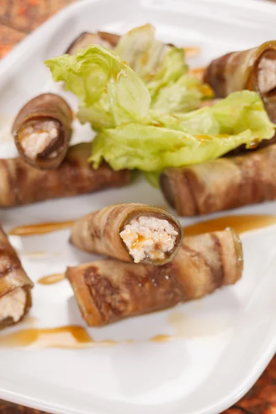 Eggplant rolls — Stock Photo, Image