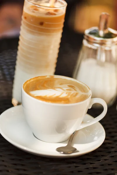 Cappuccino in the cup — Stock Photo, Image