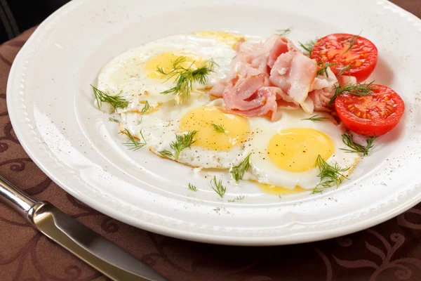 Huevos con tocino — Foto de Stock